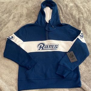 LA Rams Zip Hoodie Small
